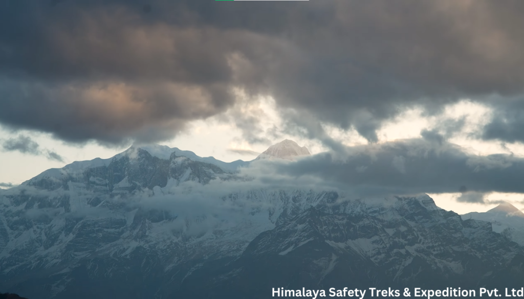 View of the mountains during the  Khumai Danda trek