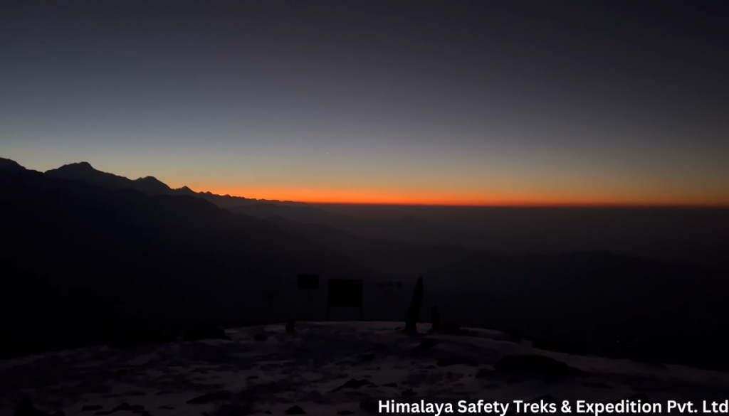 Sunrise View from the top of Khumai Danda