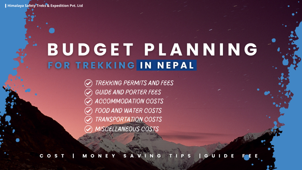 Budget Planning for trek in Nepal