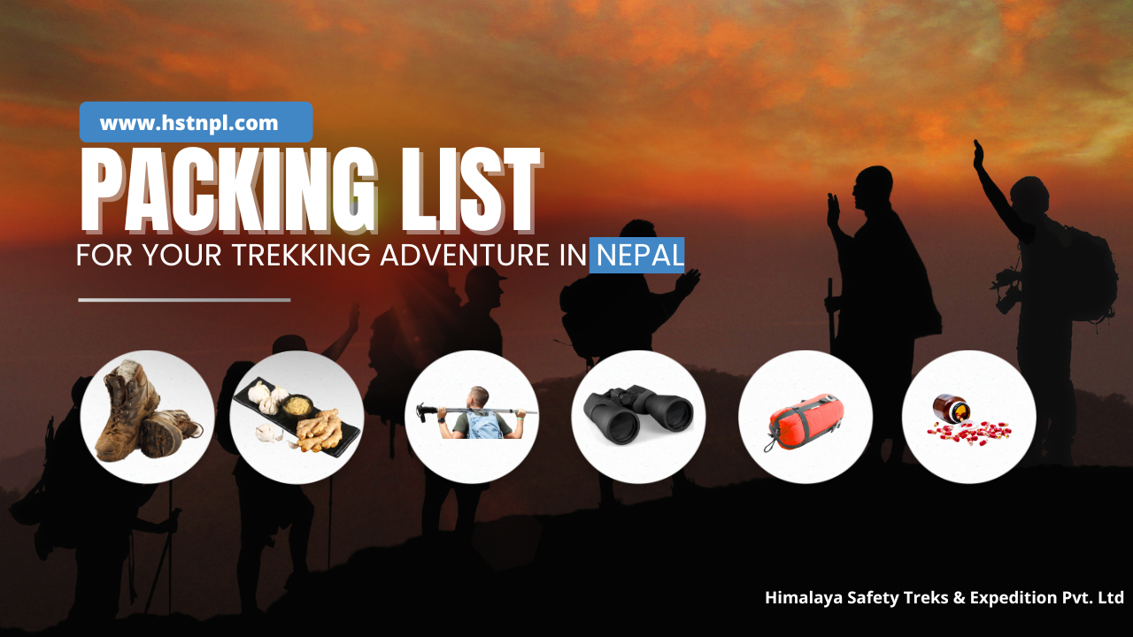 Packing list for trekking in Nepal